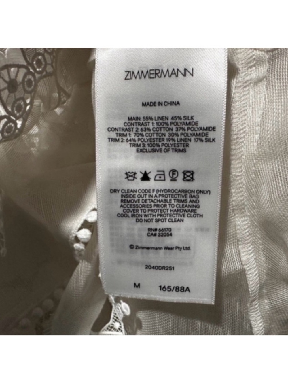 ❗️SOLD❗️New Zimmermann Crush Heart Trim Long Sleeve Minidress Size Medium - Picture 9 of 14
